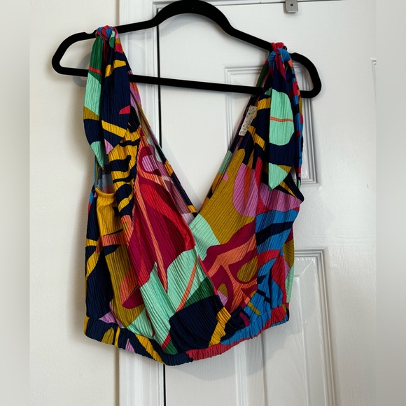 Endless Blu. Tropical multicolor two piece set - Picture 6 of 12